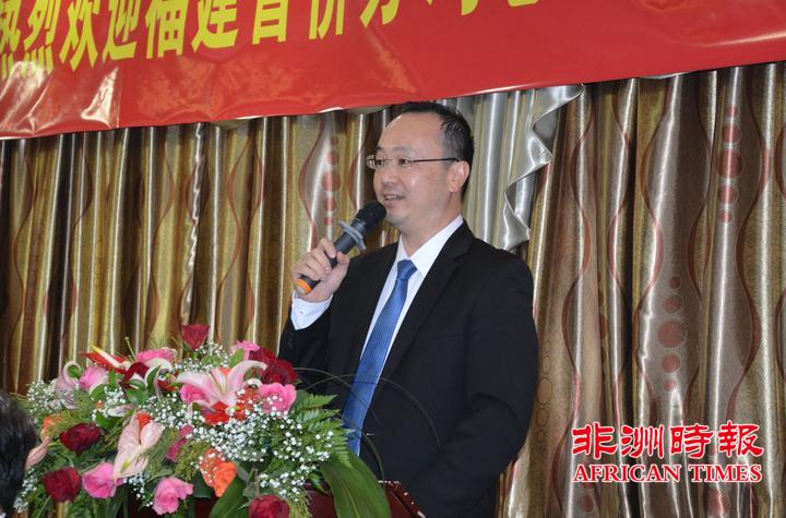 孙耀亨局长在欢迎福建省侨务代表团晚宴上致辞